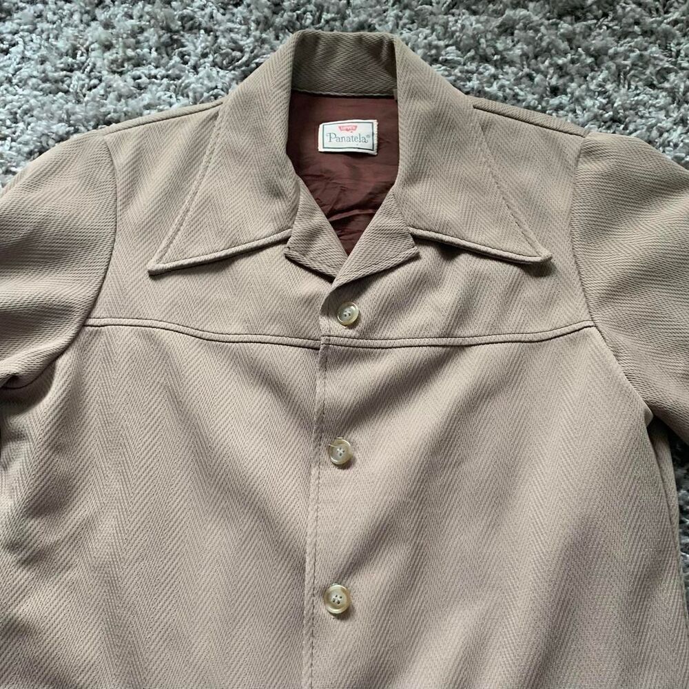 vintage 70s levis panatela tan - Picture 5 of 8